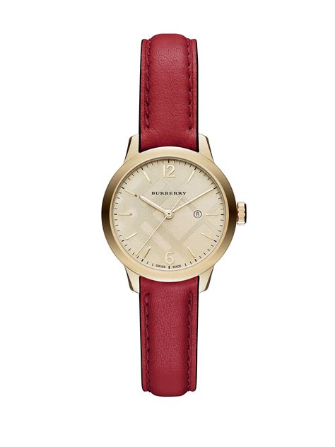 burberry red watch|burberry watch clearance.